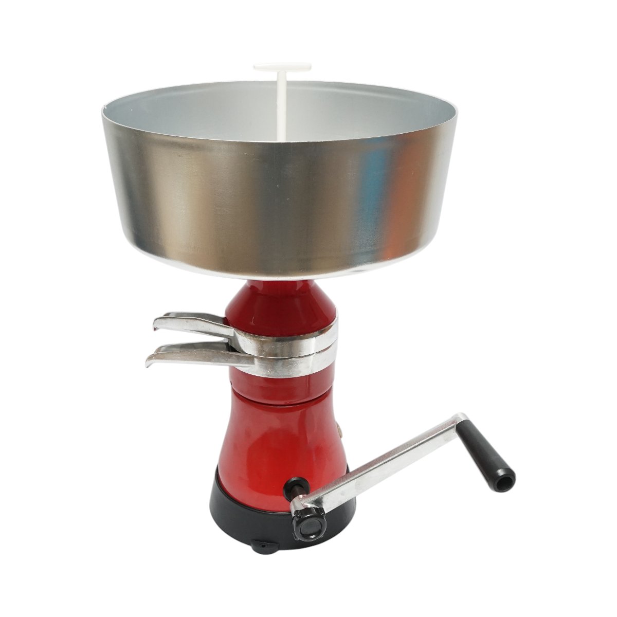 Separator smantana din lapte sau pentru degresat manuial, recipient aluminiu 5L, capacitate 80L/h